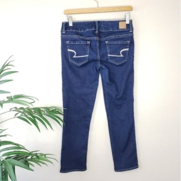 American Eagle | Artist Crop Jeans Size 4 Dark Wash Size 4 - Picture 4 of 6